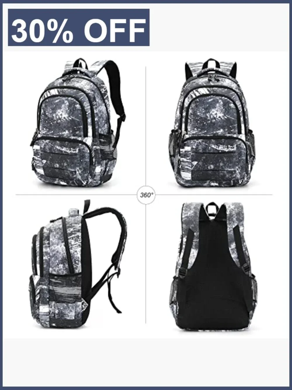 Kids Lightweight Durable Elementary School Backpack 15